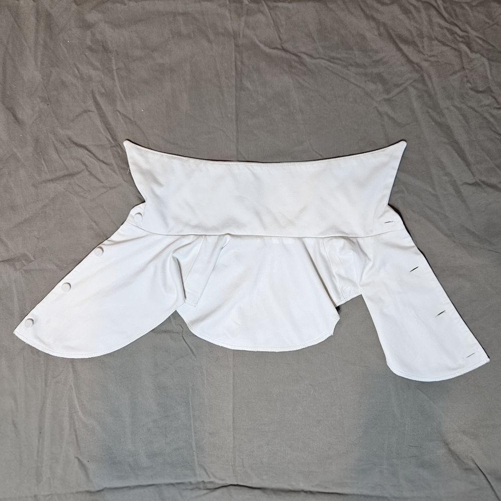 Vintage Cirette California Detachable Dickey Collar White Faux Blouse Bib 60 70s - Picture 7 of 11